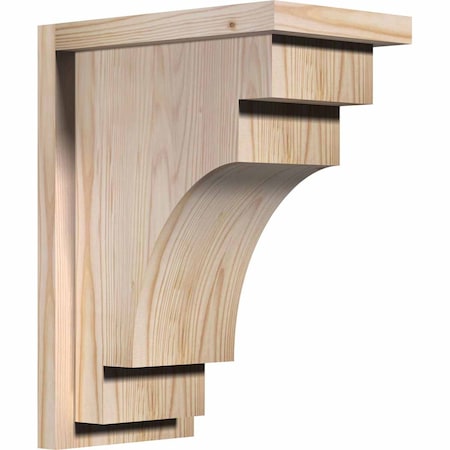 Ekena Millwork Mediterranean Smooth Corbel w/Backplate, Douglas Fir, 7 1/2"W x 12"D x 16"H COR08X12X16MED01SDF